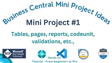 business central mini project | business central mini project ideas | mini project #1 | BC project