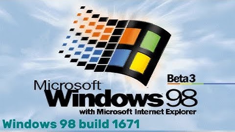 Windows 98 beta 3 build 1671
