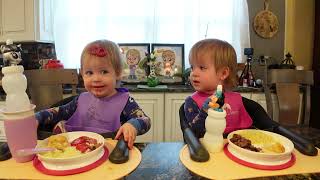 Twins try couscous