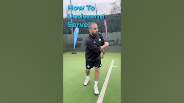 How To Underarm Serve!  Don’t make it obvious! #tennis #tennisserving #serving