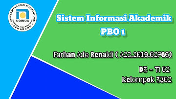 SISTEM INFORMASI AKADEMIK