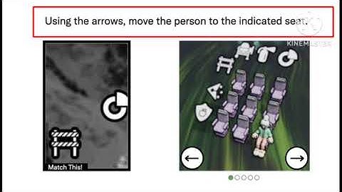 Fix Using the arrows move the person to the indicated seat captcha verification problem solvr