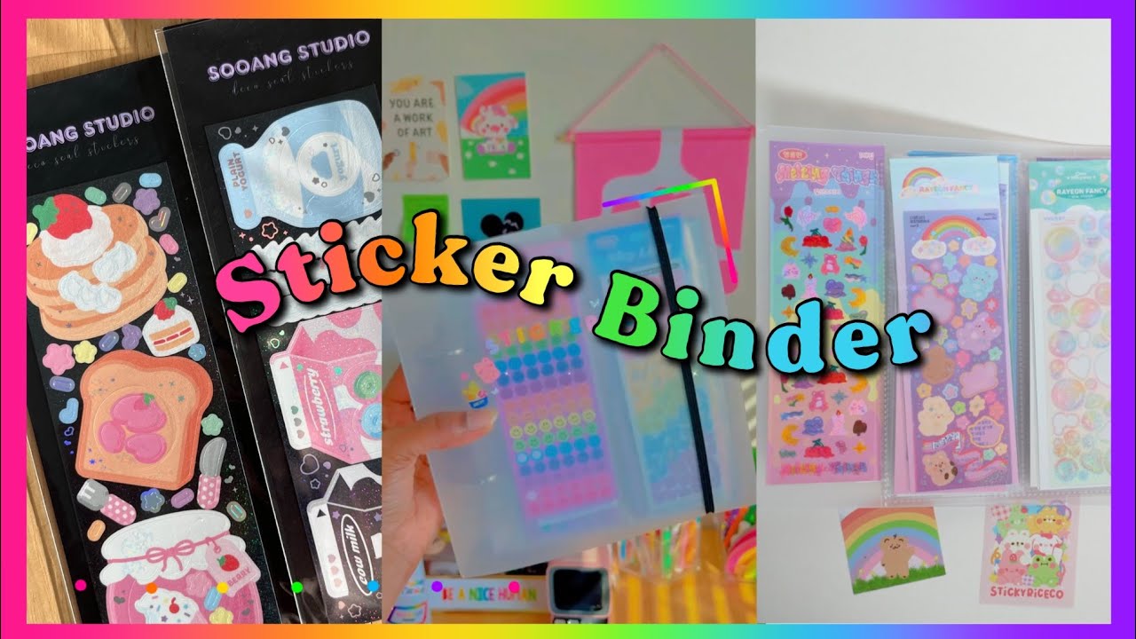 The BEST 2 Ring Binder for Stickers - the PERFECT Way to Organize Your Deco Stickers! 🌈📔