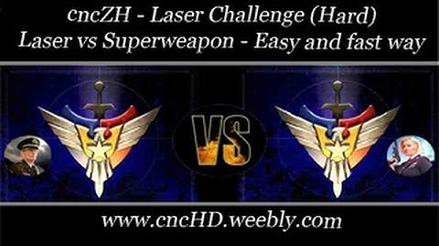 cncZH - Laser vs Superweapon - Easy and fast way to beat her (No commentary)
