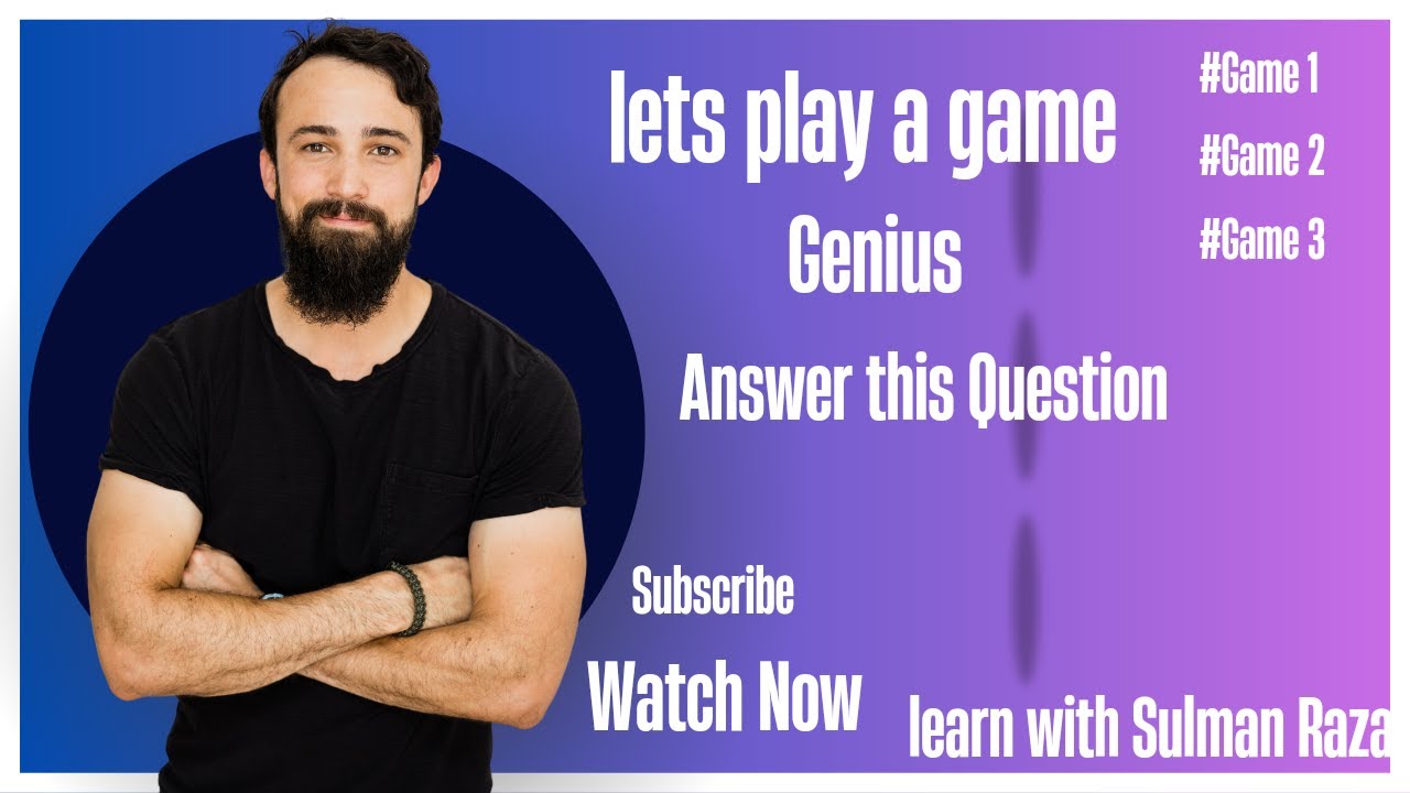 Sakman Rasta what is Genius| Who Can Answer | Learn with Salman Raza - YouTube