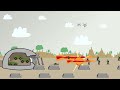 French grenade drones and anti-tank missile vehicles defend bunkers against German flamethoons