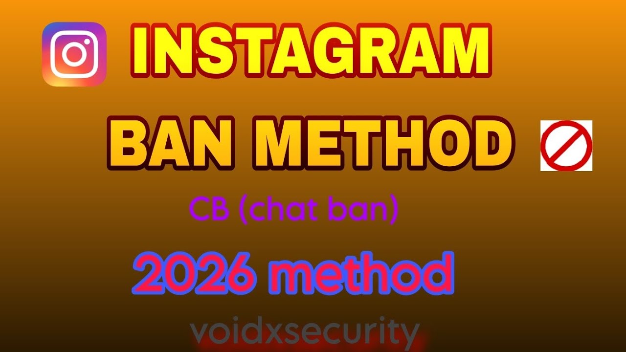 Instagram ban method CB (chat ban) 2026 