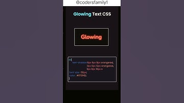 Glowing text css #glowing #text #css #html #css #programming