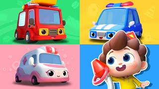Police Car is out of Gas🚔| Fire Truck, Ambulance + More Kids Songs | Neo's World | BabyBus
