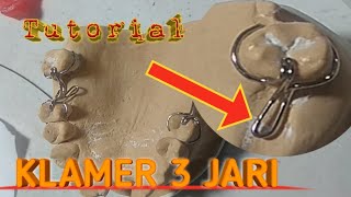 cara bikin klamer 3cengkram dengan 1kaki, (3-finger clamp  1 foot)