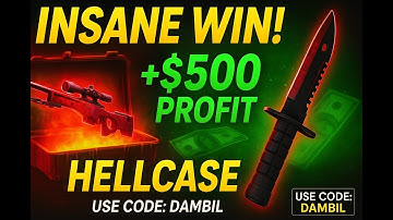 INSANE Hellcase Wins! Case Battles, Classic Mode & BIG Profit! use code: dambil