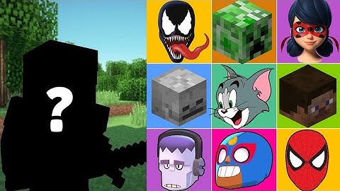 Pick the right head to make a hero 😱 Minecraft puzzles for kids