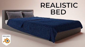 Blender bed - Create a realistic bed in blender in 10 mins | ( Beginner tutorial )