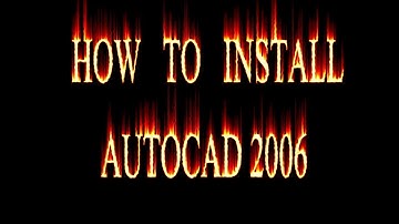 How To install AutoCAD 2006-AutoCad Toturial #1...