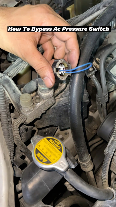 How To Bypass Ac Pressure Switch Easy #bypass #pressureswitch #shorts