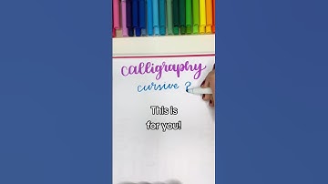 How To Do Calligraphy WITHOUT Knowing Cursive! #calligraphy #calligraphytutorial #easycalligraphy