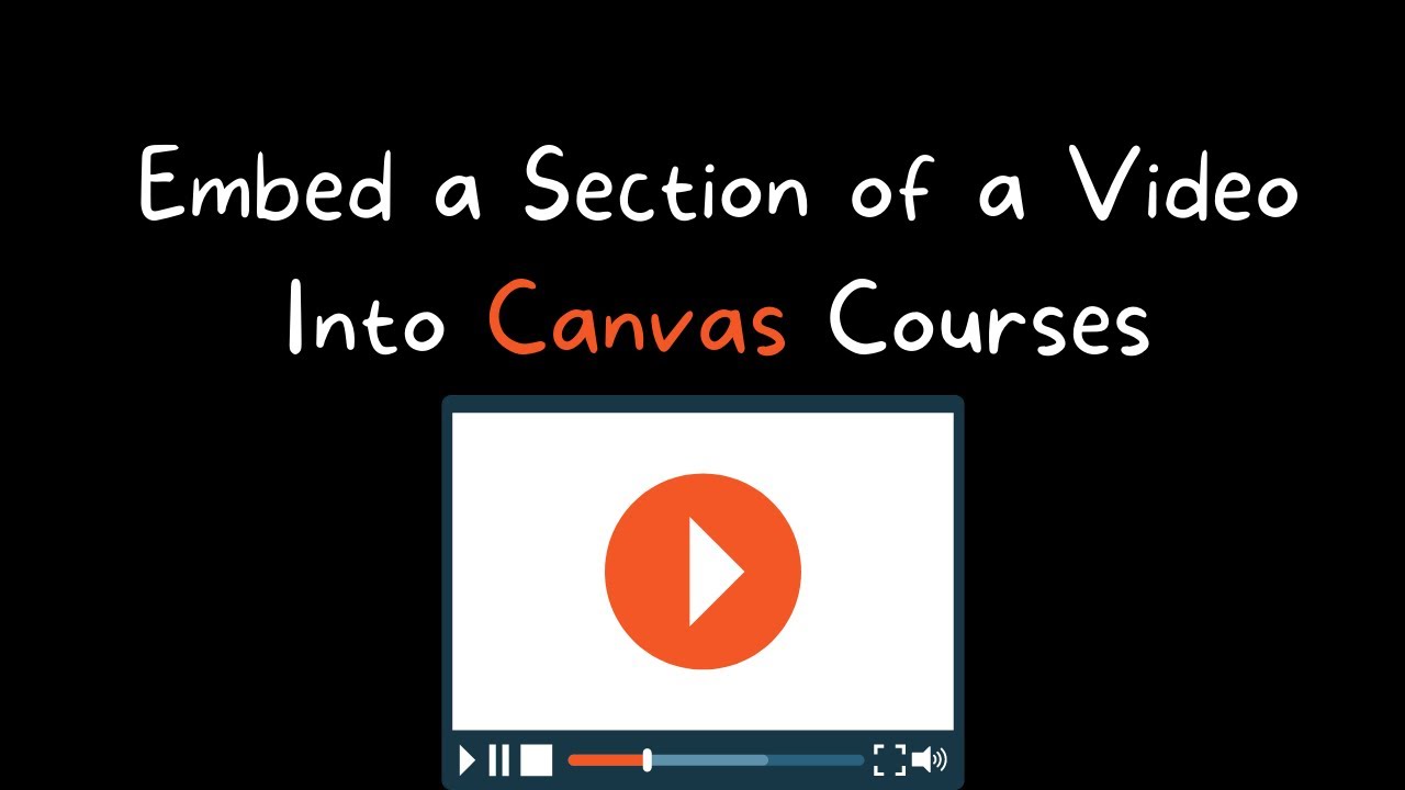 how to embed video in canvas assignment