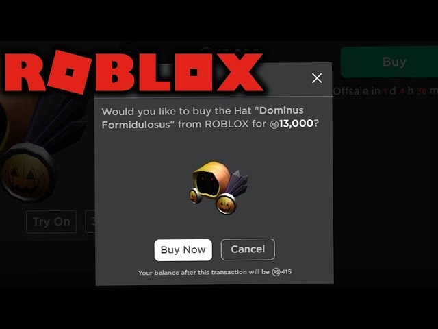 BUYING A $2,000 DOMINUS (Roblox) 