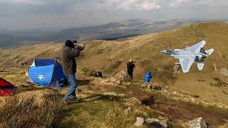 Mach Loop Spectacular Sight 2 Usaf  F-15C's  Low Level In The  Mountains Of Snowdonia 493Rd