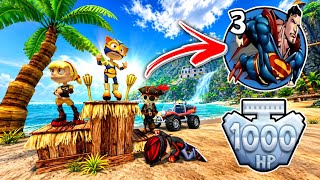 Superman Powerup vs 1000HP Championship 😱🔥 | Beach Buggy Racing MOD APK 🎮 screenshot 5