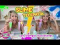 Slime por telepatia twin telepathy slime challenge with pipping bags doble twins