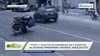 One North Central Luzon: 1 patay, 1 sugatan sa karambola ng 3 sasakyan sa Calasiao, Pangasinan