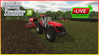 🔴 LIVE Zonnebloemen & Aardappelen Road Naar Chipsfabriek! Farming Simulator 25 screenshot 3