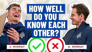 Andy Murray & Jamie Murray | Great Britain | How well do you know each other?