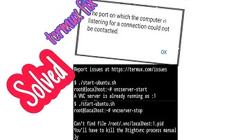 Solved | Ubuntu/kali/debian VNC not starting or server already running in termux