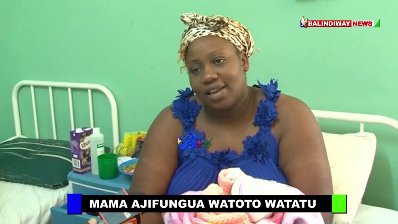 MAMA AJIFUNGUA WATOTO WATATU