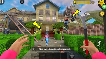 Scary Teacher 3D - troll Miss T many trap and ladders (Mod menu) gameplay part 5152 #scaryteacher3d