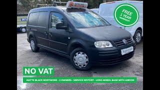 2009 Vw Caddy 1.9 Tdi Black Long Wheelbase Van - For Sale