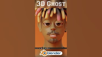 3D Ghost Character - Blender Timelapse #shorts
