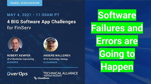Software failures and errors are going to happen