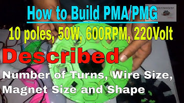 How to Make Multi Stage Permanent Magnet AC Alternator/Generator PMA