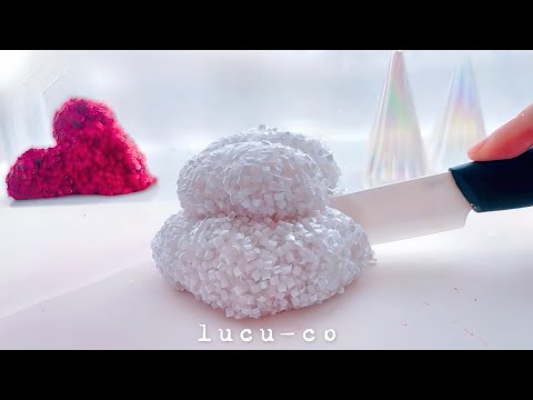 【slime ASMR】🎄Xmasビングスビーズスライム⛄️| Christmas Bingsu Beads Slime.