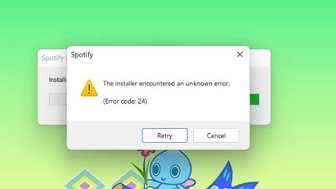 How to fix Spotify installer error 24 on Windows