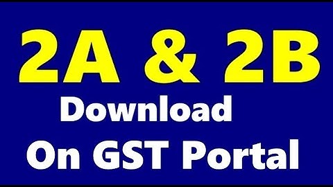 How To Download GSTR 2B from GST Portal  GSTR 2B Excel File Download | GST Return GSTR 2B Download