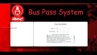 Bus Pass System
