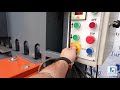 How to operate a panel controlled hydraulic shearing.