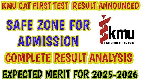 KMU CAT test 2025 result | Expected merit for admission 2025-2026 | First test analysis