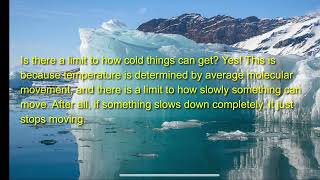 Absolute Zero (Amplify Science - Thermal Energy 1.3)