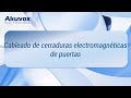 Cableado de cerraduras electromagnéticas de puertas