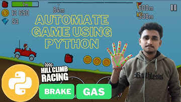 Python Project: Automate Hill Climb Racing Game Using Python | OpenCv, Mediapipe | KNOWLEDGE DOCTOR