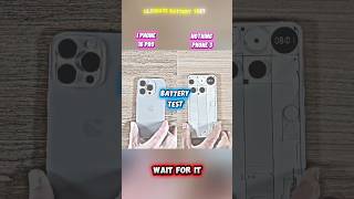 iPhone 16 Pro vs Nothing Phone 3 Battery Drain Test 🔋 | Real Life Usage Comparison