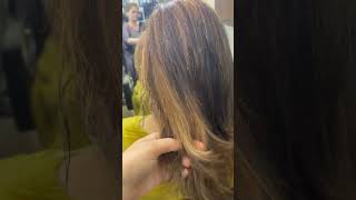 Damaged metalic hair transformation #salon #hair #minivlog