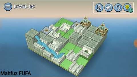 Flow water Fountain 3D puzzle | Mix Level 20