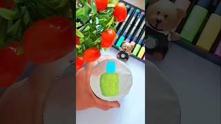 Green Nail polish drawing 💚💅#asmr #satisfying #oddlysatisfying #asmrsounds #diy #shorts