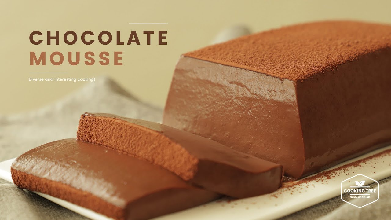 ⁣노오븐&노젤라틴! 초콜릿 무스케이크 만들기 : No-Bake & No-Gelatin Chocolate Mousse Cake : チョコレートムースケーキ | Cookin