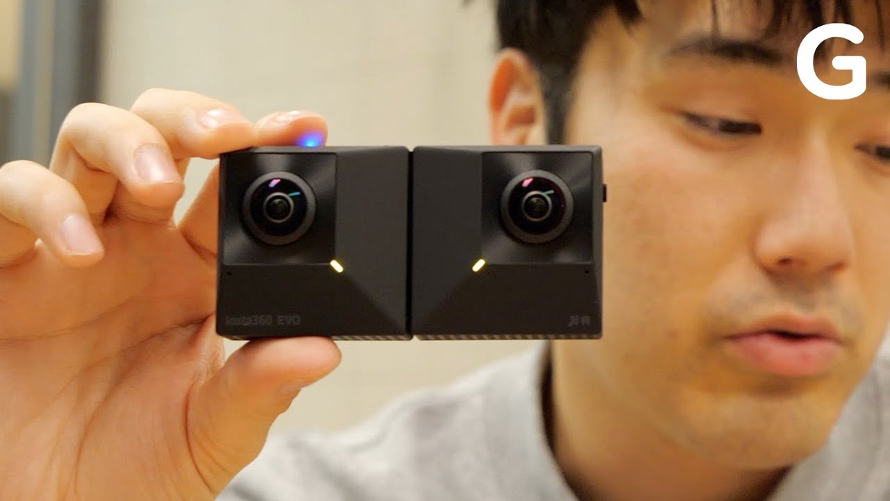 Folding camera? Insta360 EVO [1-minute review] - YouTube
